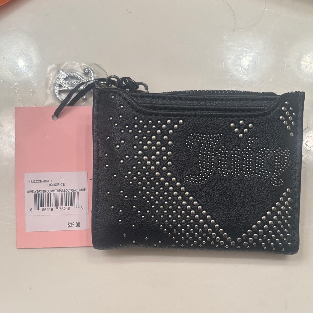 Juicy Couture Black Studded Wallet
